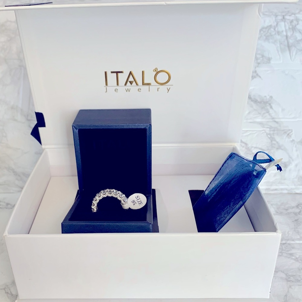 ETERNITY DOUBLE PRONG OVAL WEDDING RING